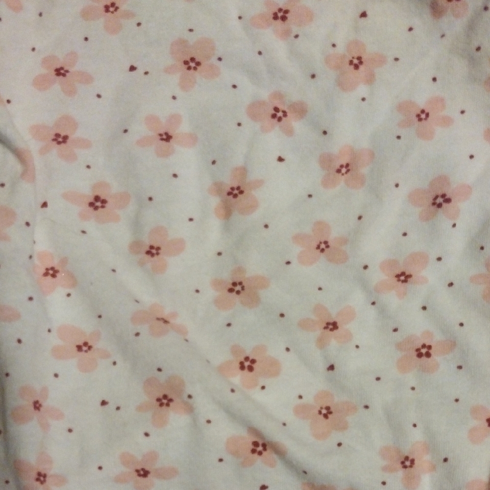 Pink and White Floral Bodysuit with Long Sleeves​​ - Picture 3 of 3